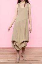  Beige Linen Dress