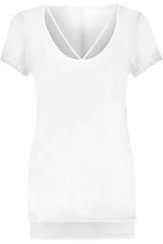  White Scoop Tee