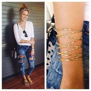  Gold Statement Bangle