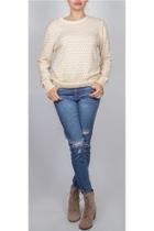  Kristin Heart-print Sweater