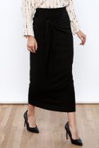  Tie The Knot Jersey Skirt