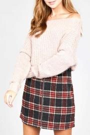  Blush Off-the-shoulder Sweater