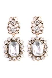  Vintage-framed Stone-dangle Earrings