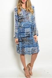  Lace Sleeved Dress