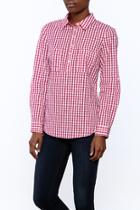  Pink Checkered Blouse
