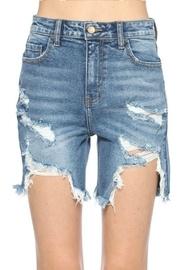  Hi Rise Bermuda Jean Shorts
