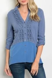  Slate Blue Blouse