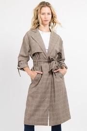  Tailored Plaid Coat