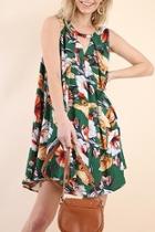  Floral Tropical Dress