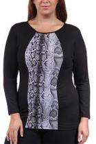  Snakeskin Printed Tunic