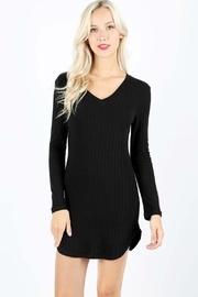 Rayon Ribbed Dress