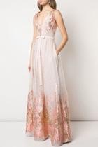 Metallic-fils Coupe Gown