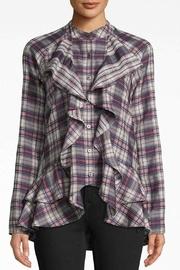  Plaid Ruffle Shirt