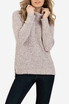  Long Sleeve Cowl Neck Sweater