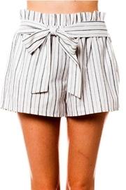  Pinstripe Tie Shorts
