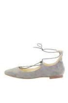  Grey Laced Flat