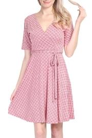  Abstract Midi Dress
