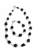  Onyx Black Necklace Set