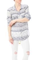  Blue Multi Top