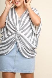  Knotted Stripe Top