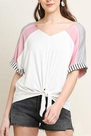  Striped Colorblock Top