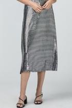  Sequin Sparkle Midi Skirt