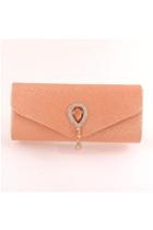  Peach Teardrop Clutch