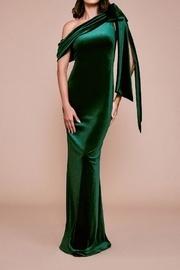  One-shoulder Velvet Gown