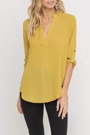  Printed Yellow Blouse