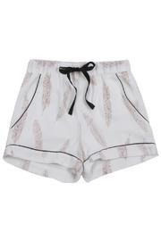  Feather Print Shorts