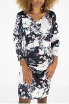  Floral Rouched Dress