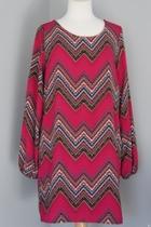  Geometric Chevron Dress