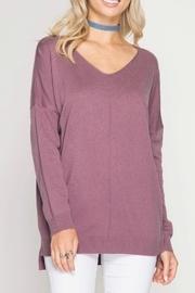  Mauve Sweater Tunic