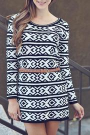  Aztec Sweater Dress