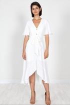  Off-white Button-down Dress