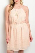  Peach Spring Dress
