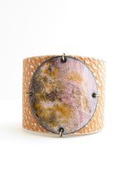  Pink Citrus Enamel Cuff