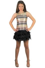  Striped Sequin Dress