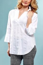  Textured White Blouse