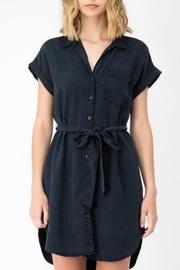  Navy Button Dress