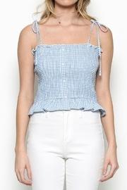  Smocked Gingham Top