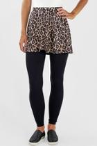  Leopard Flounce Skirt