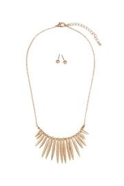  Tribal-inspired-necklace With Stud-earrings