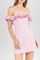  Gingham Ots Dress