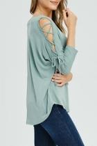  Charmed Lace-up Top