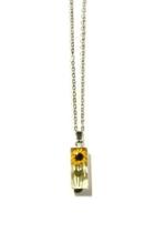 Sunflower Rectangle Necklace