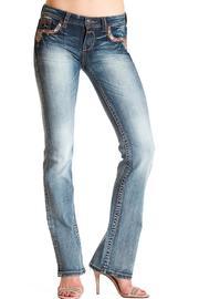  Boho Detail-pocket Bootcut