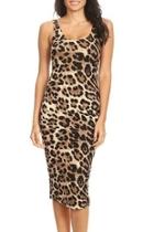  Leopard Bodycon Dress