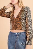  Tabby Print Blouse