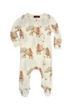  Footed Romper Elephant-wearing-a-tutu